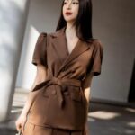 ชุดผู้หญิงน้ำตาล